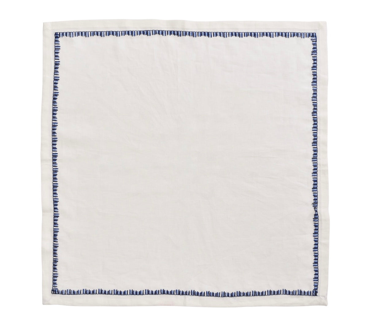 Filament Napkin in White & Navy, Set of 4