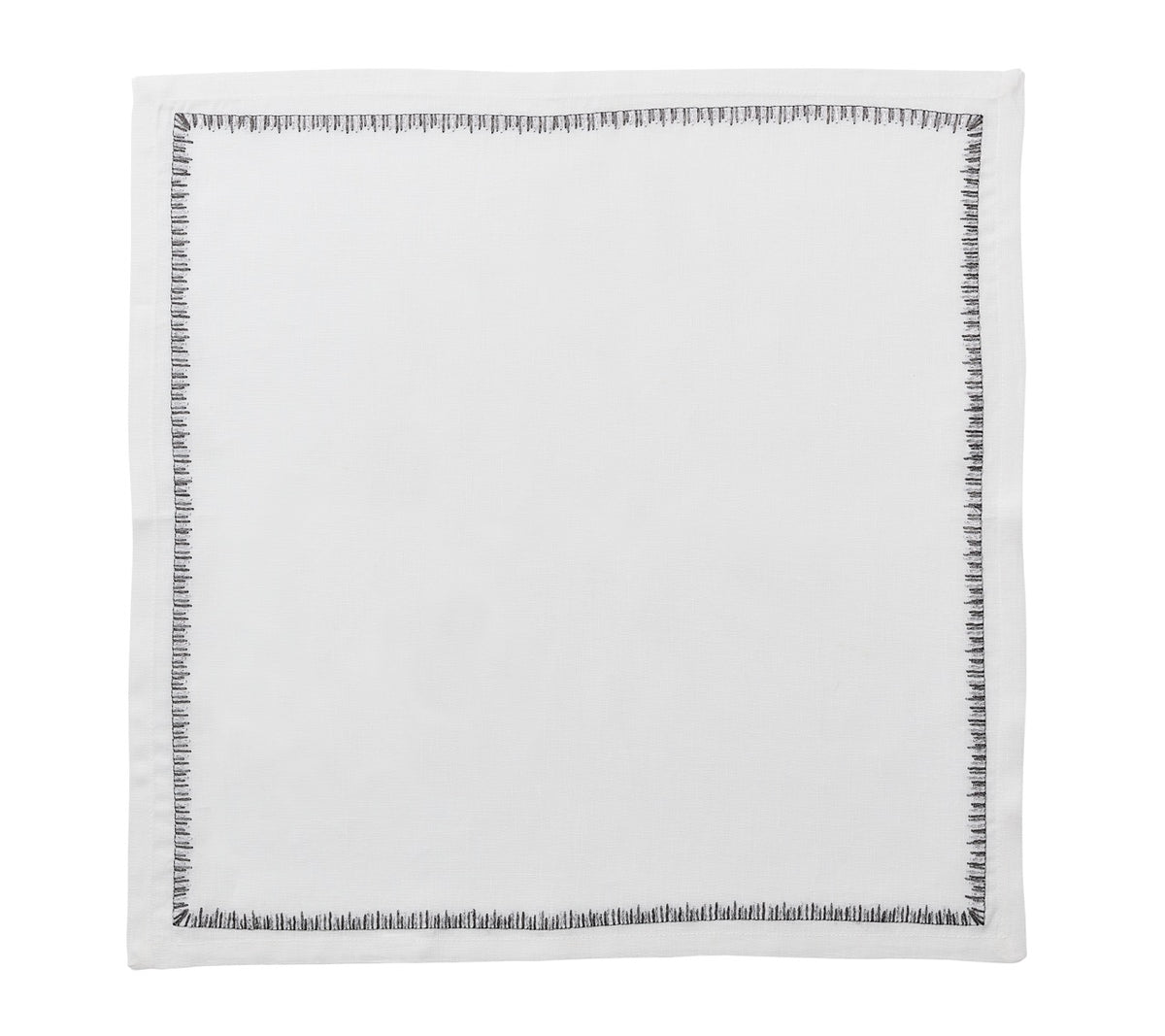 Filament Napkin in White, Silver & Gunmetal, Set of 4