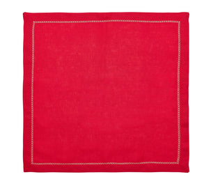 Classic Napkin in Red, Set of 4