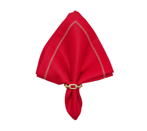 Classic Napkin in Red, Set of 4