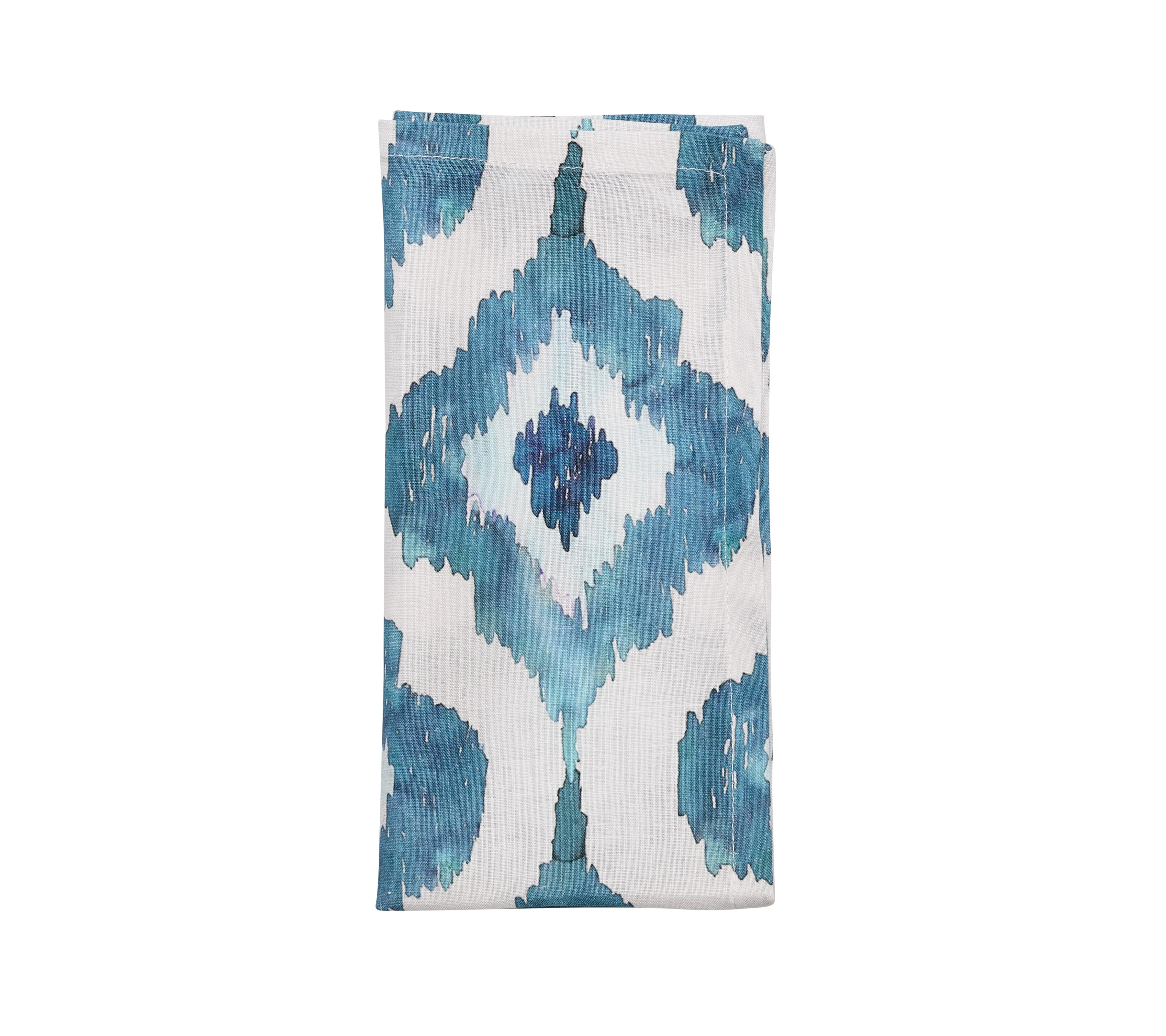 Watercolor Ikat Napkins, Set of 4