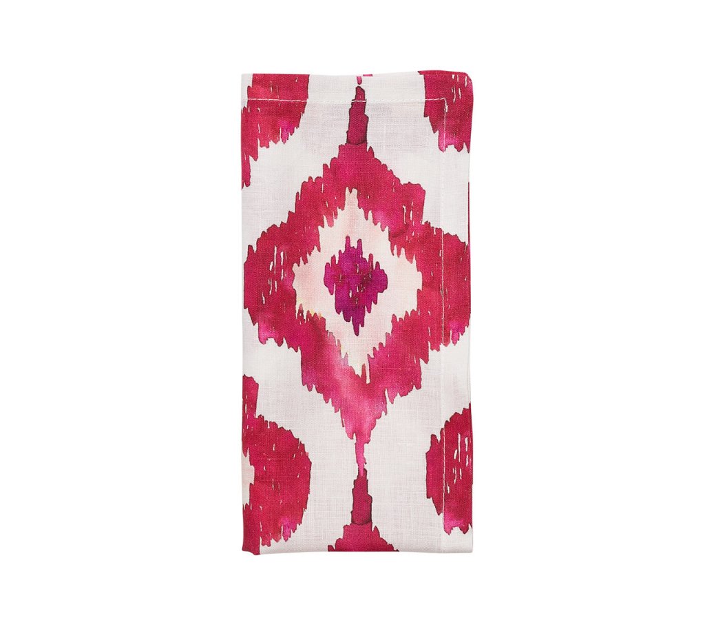 Kim Seybert, Inc.Watercolor Ikat Napkin in Fuchsia, Set of 4Napkins