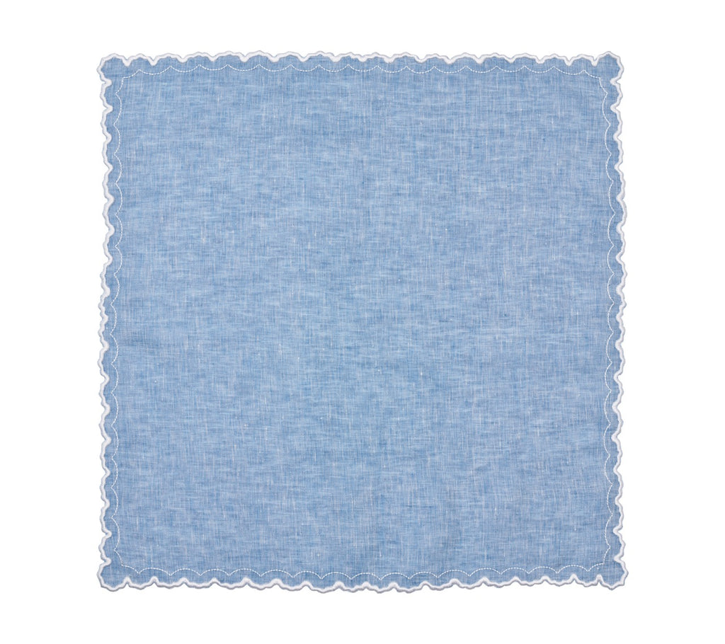 Arches Napkin in Blue & White, Set of 4