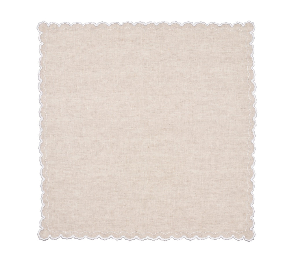 Arches Napkin in Natural & White, Set of 4