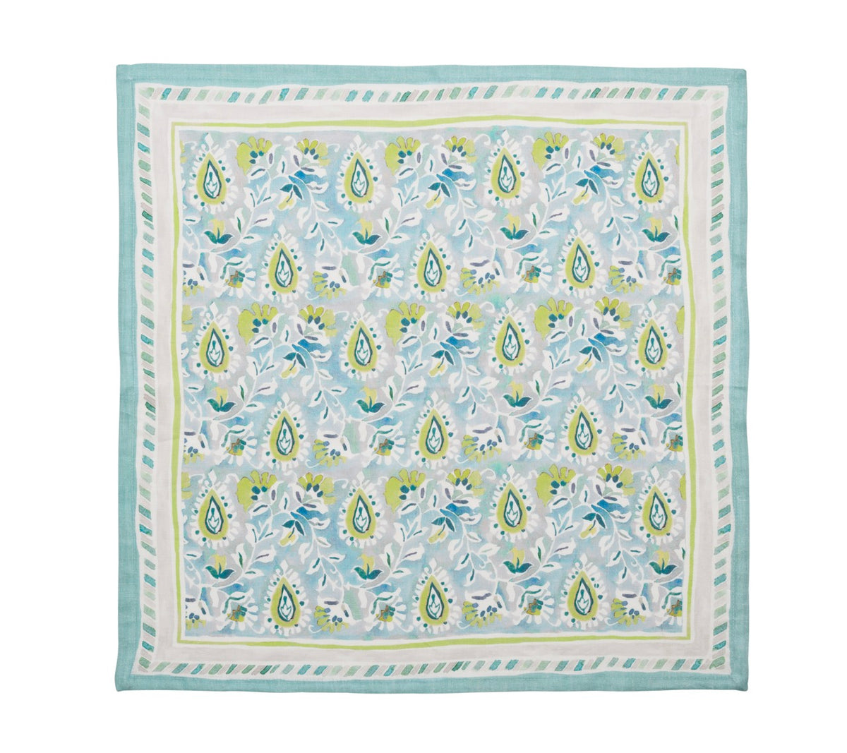 Mira Napkin in Seafoam & Green, Set of 4