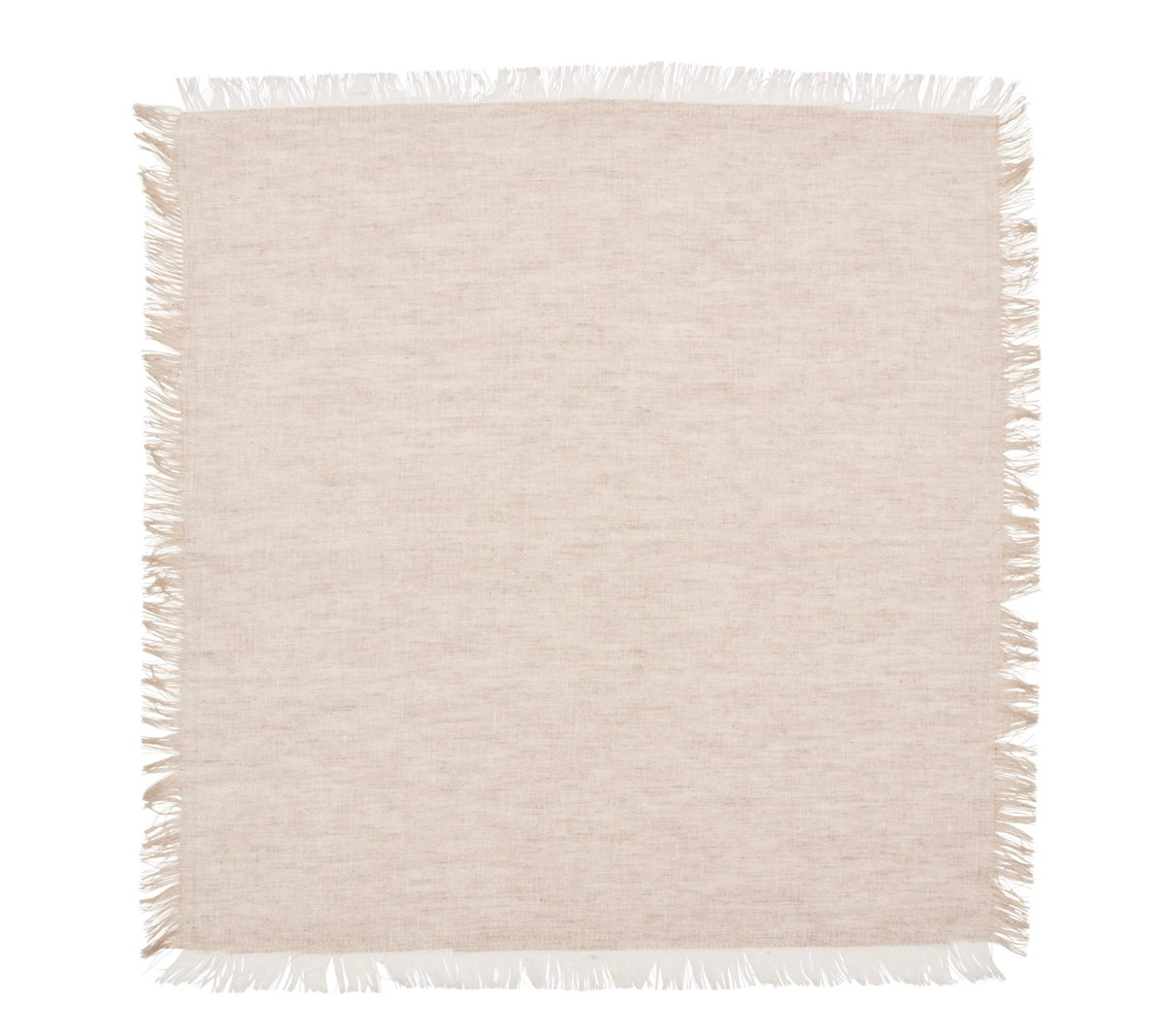 Chambray Fringe Napkin in Natural, Set of 4