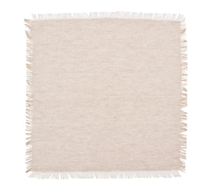 Chambray Fringe Napkin in Natural, Set of 4