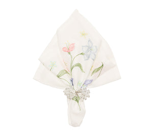 Vista Napkin in White & Multi, Set of 4