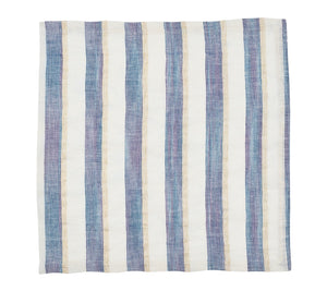 Broad Stripe Napkin in Blue & White, Set of 4