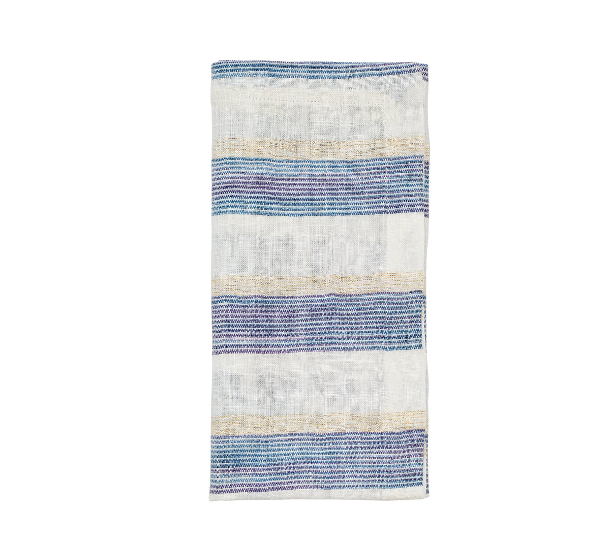 Broad Stripe Napkin in Blue & White, Set of 4