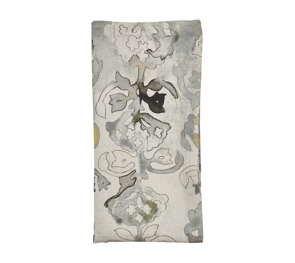 Giverny Napkin in Natural & Gray, Set of 4