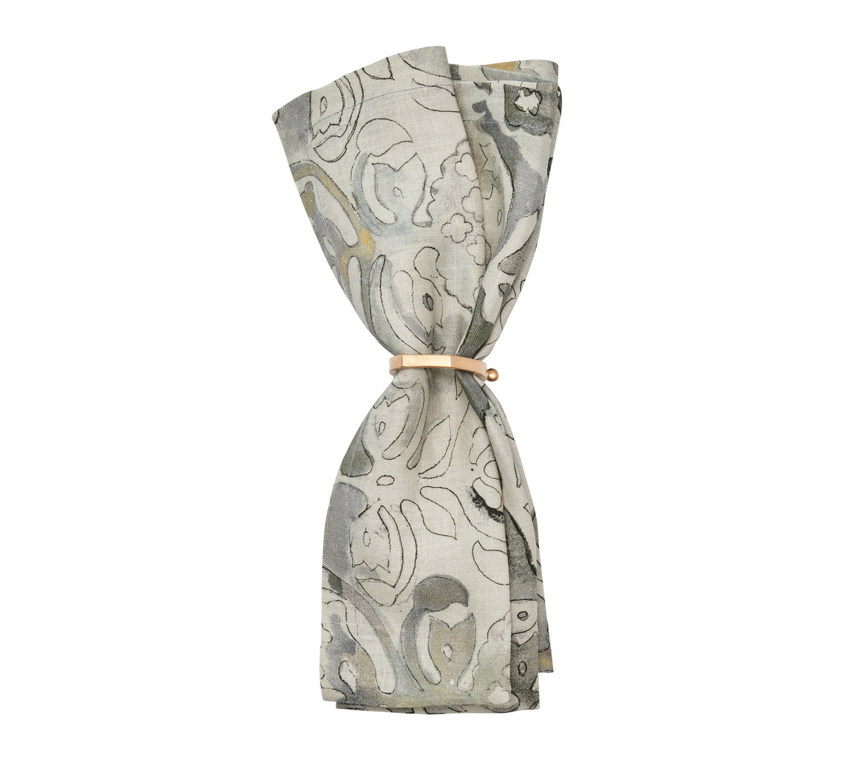 Giverny Napkin in Natural & Gray, Set of 4