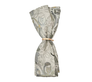 Giverny Napkin in Natural & Gray, Set of 4