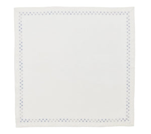Starry Night Napkin in White & Blue, Set of 4