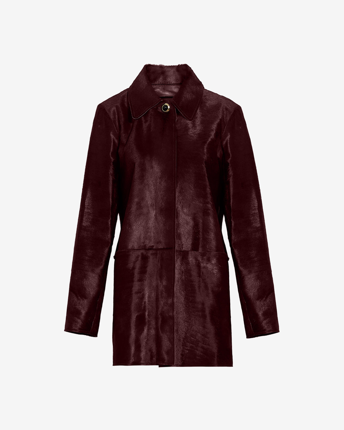 Nadia Coat in Deep Redwood