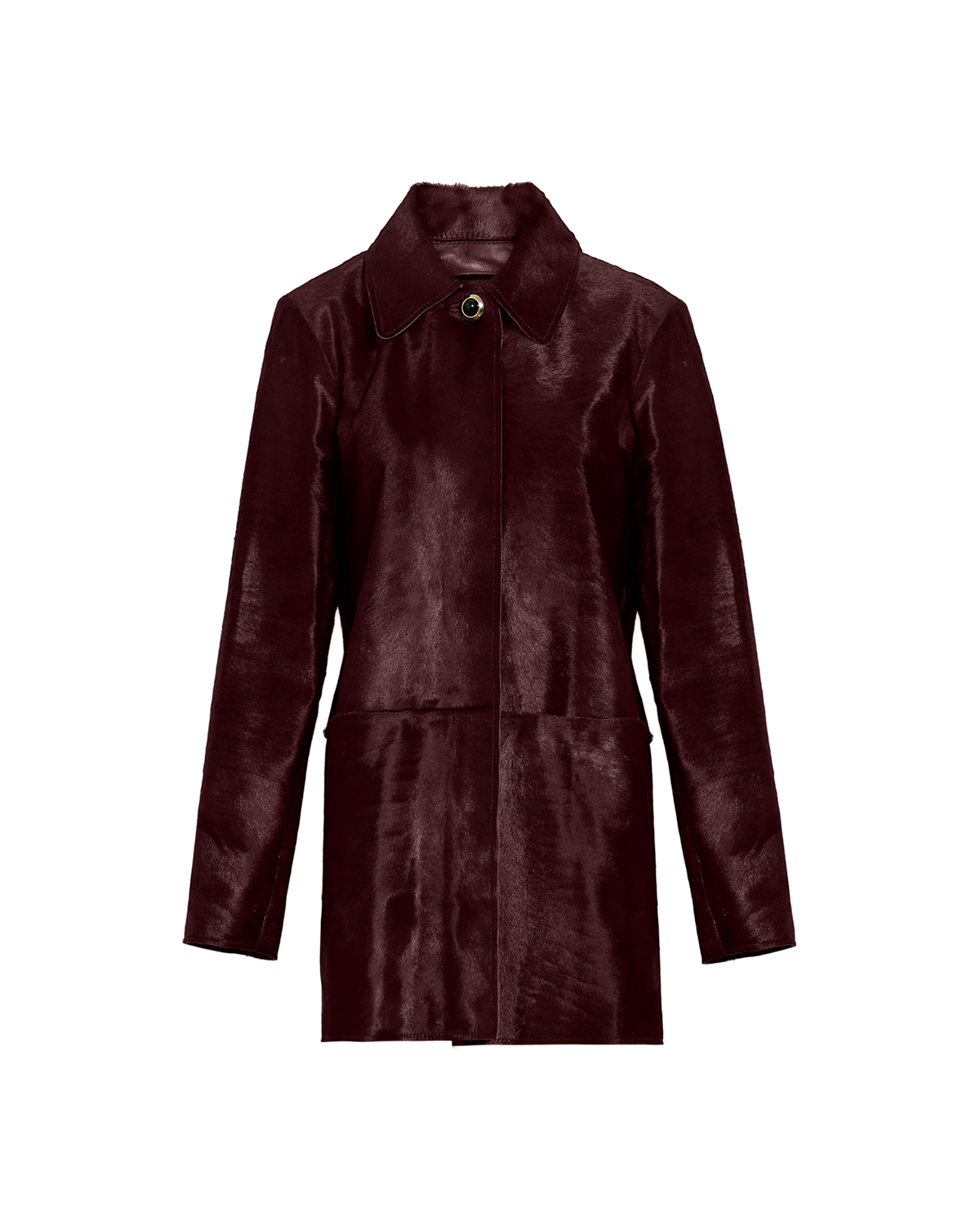 Nadia Coat in Deep Redwood