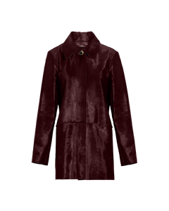 Nadia Coat in Deep Redwood