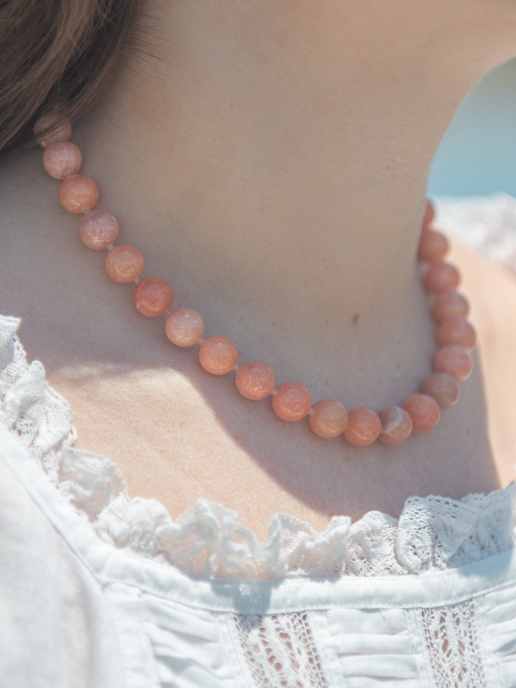 Nadine Necklace in Coral