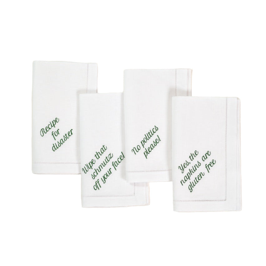 Mixed Messages Dinner Napkins, Set of 12