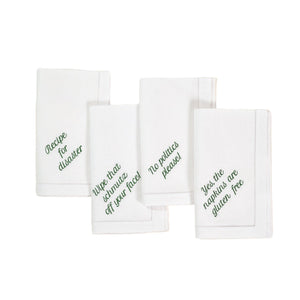 Mixed Messages Dinner Napkins, Set of 12