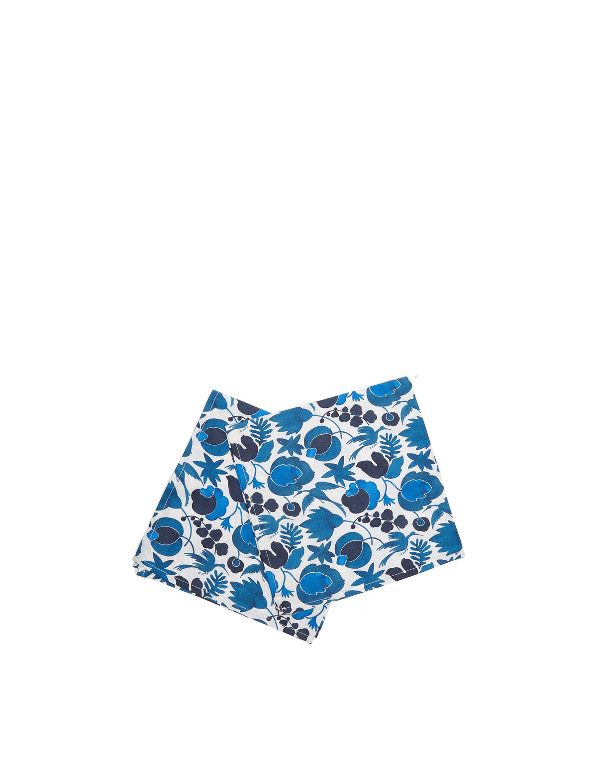 Large Napkins in Wildbird Blue, Set of 2