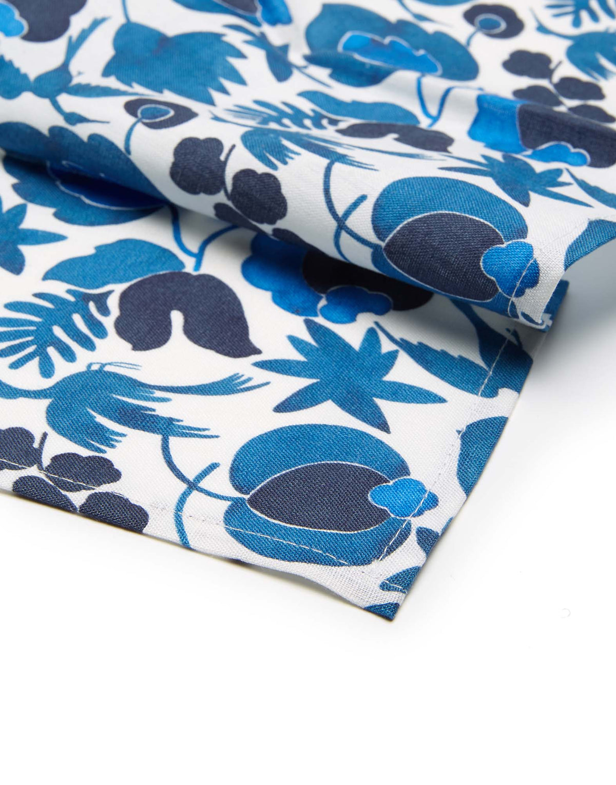 Large Napkins in Wildbird Blue, Set of 2