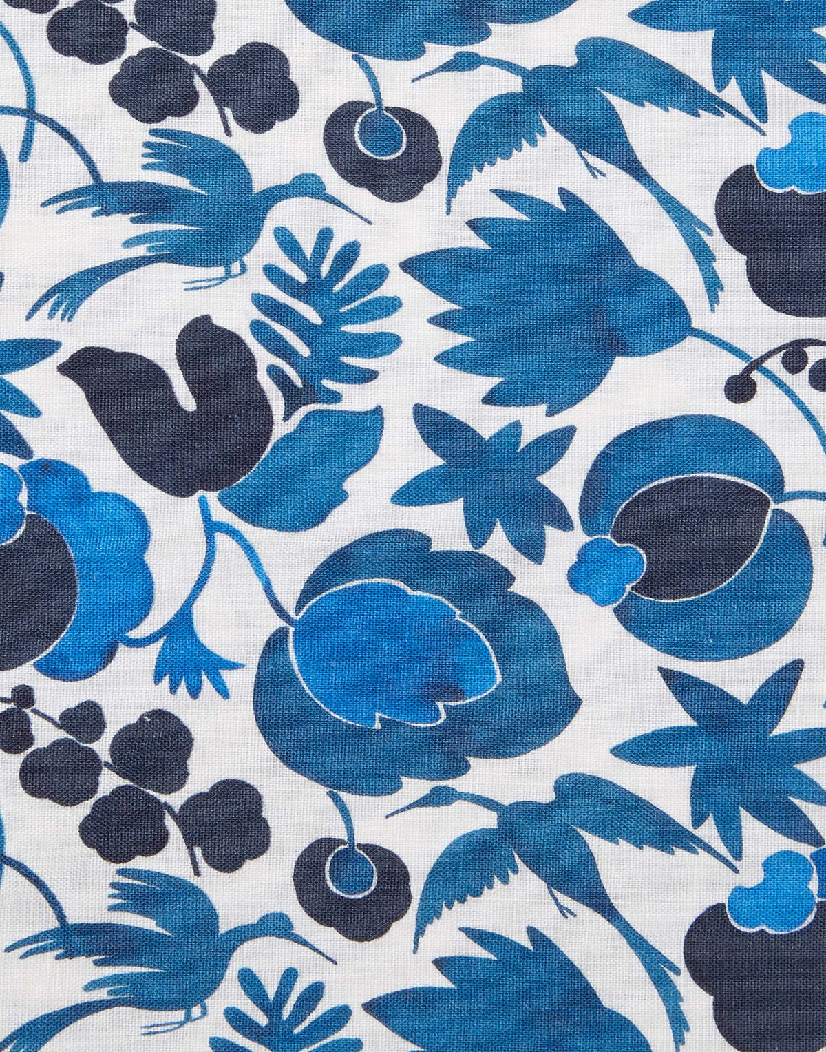 Large Napkins in Wildbird Blue, Set of 2