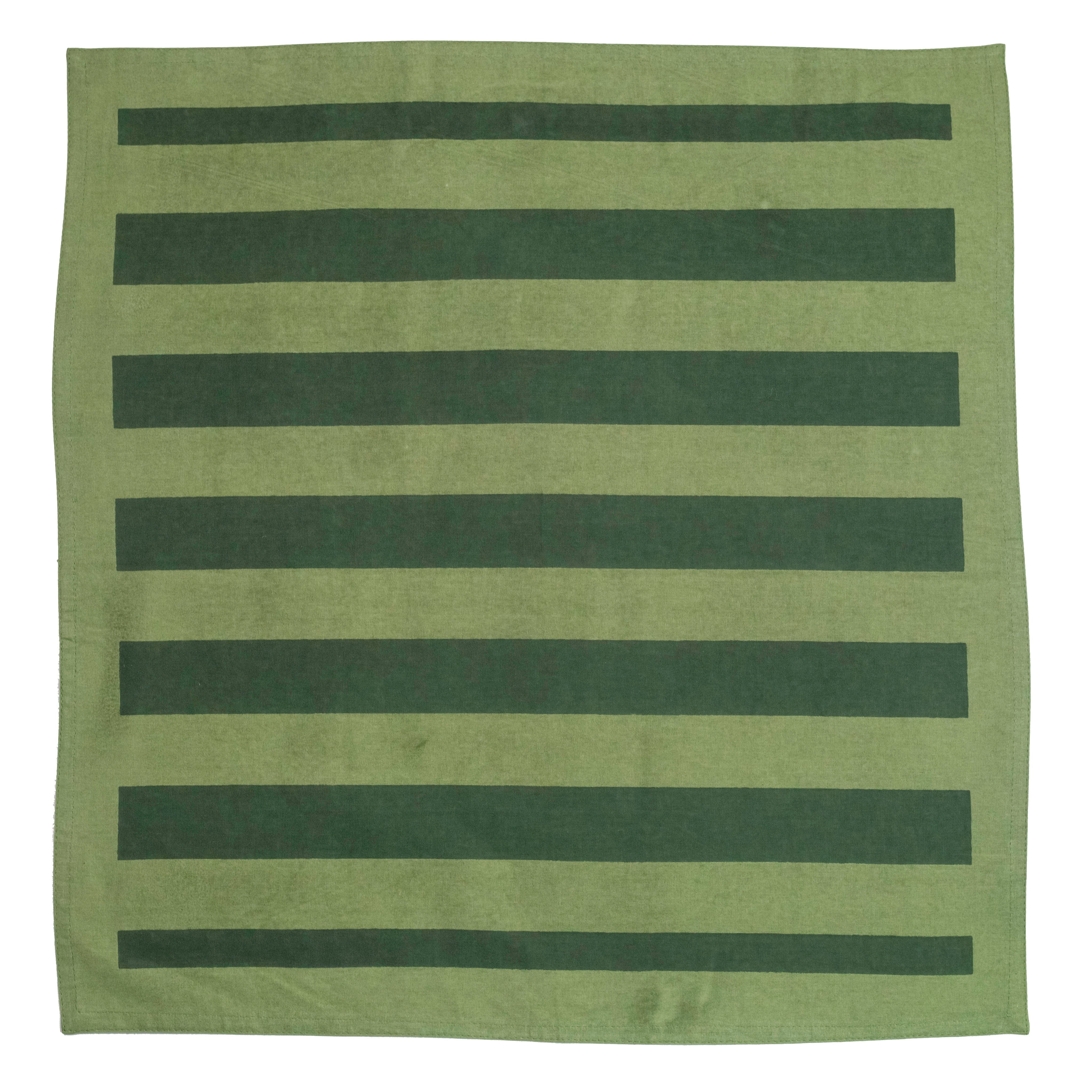 Elena Green Stripe Napkins