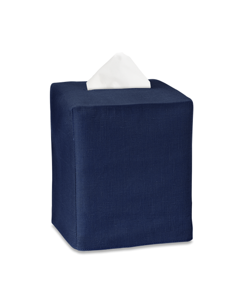 Heirloom Estate Boutique Tissue Box Cover, Italian Linen Ivory