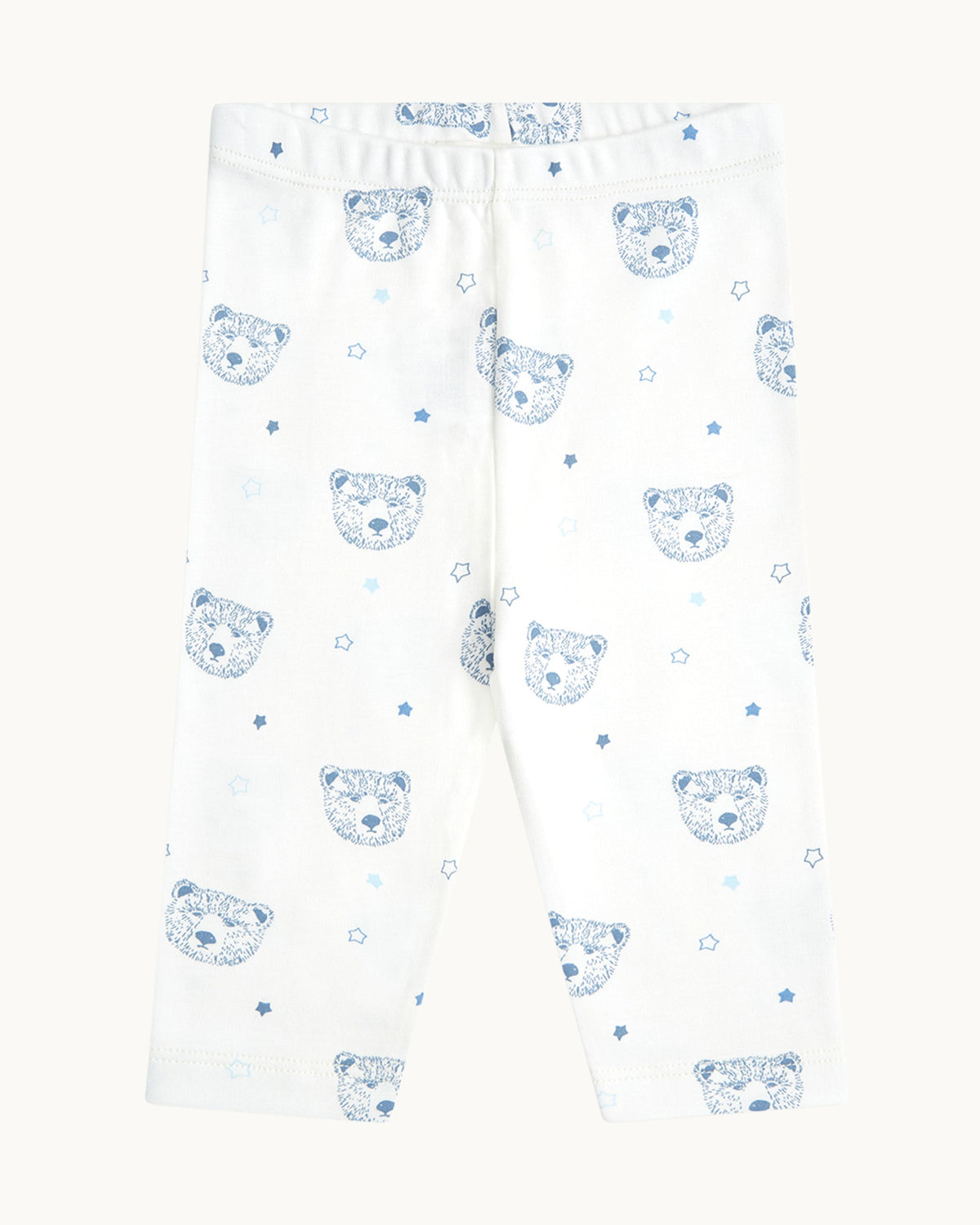 Bear Print Two Piece Set in Baby Blue