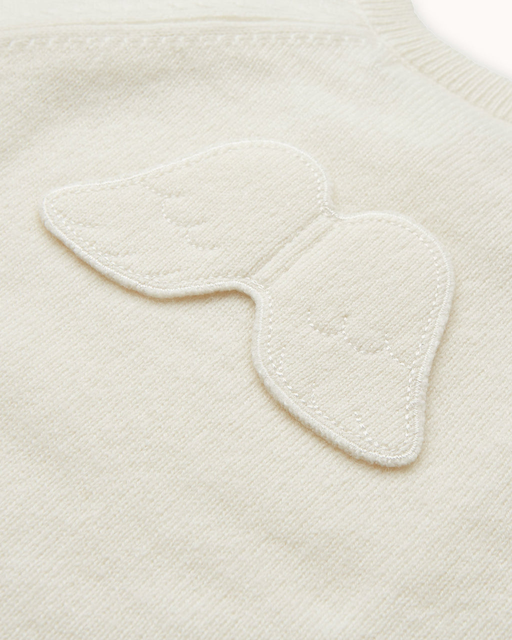 Ariel Angel Wing Cashmere Romper in Ivory