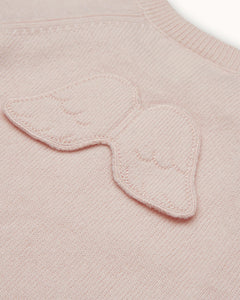 Ariel Angel Wing Cashmere Romper in Pink