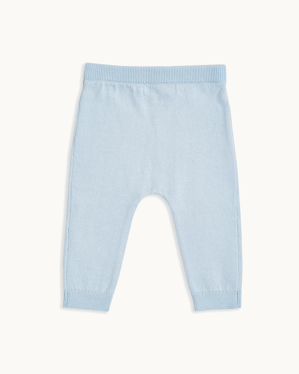 Pointelle Crown Crawler Set in Blue