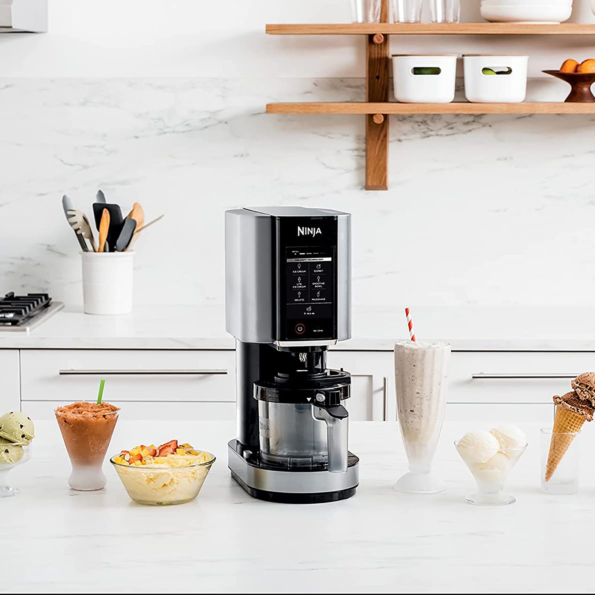 CREAMi 7-in-1 Ice Cream Maker in Cloud Silver | Over The Moon