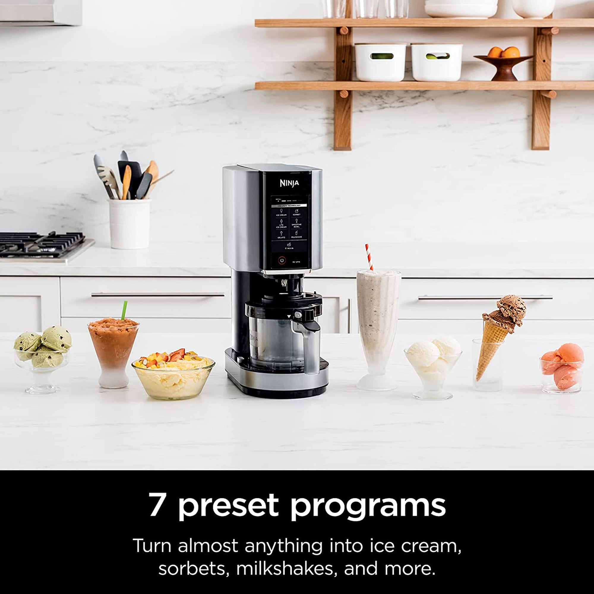 CREAMi 7-in-1 Ice Cream Maker in Cloud Silver | Over The Moon