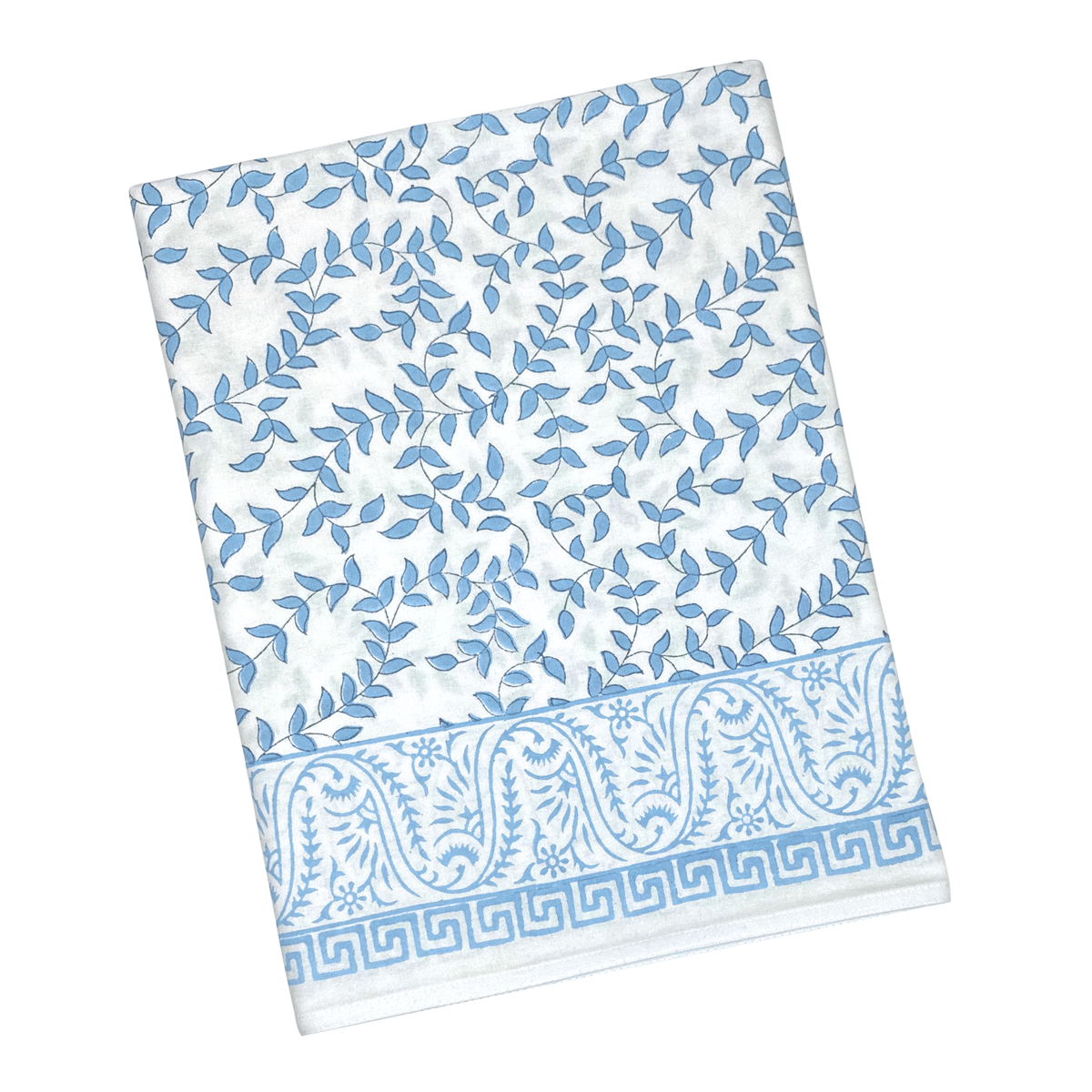 Blue Leaves Tablecloth