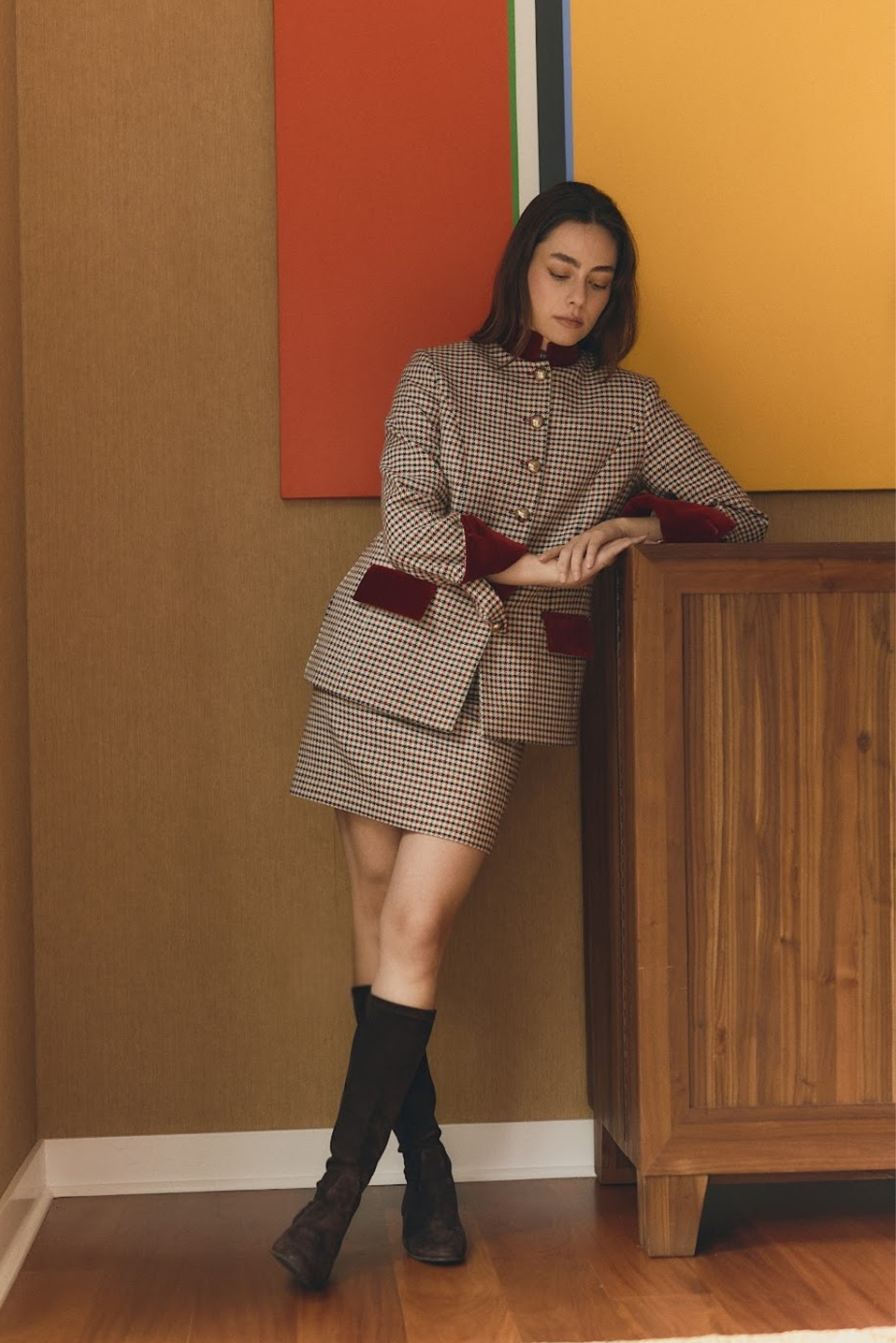 Camille Rosso in Plaid