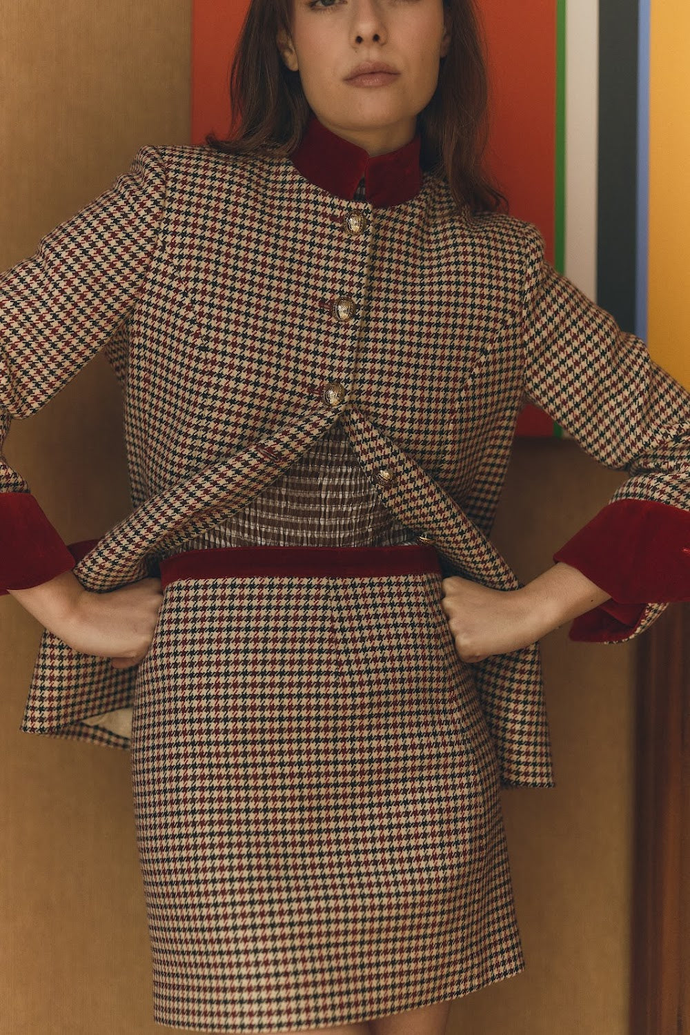 Camille Rosso in Plaid