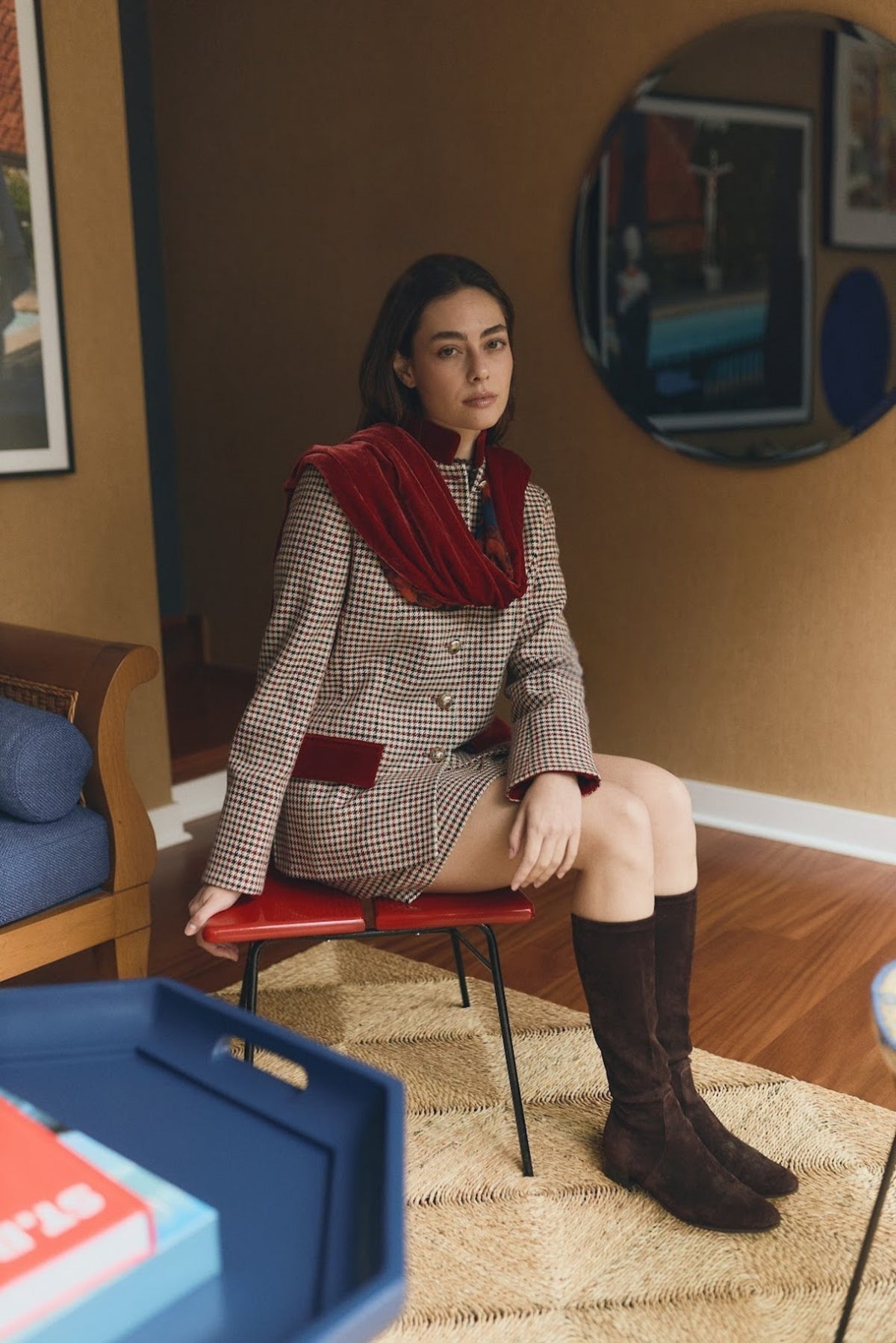 Camille Rosso in Plaid