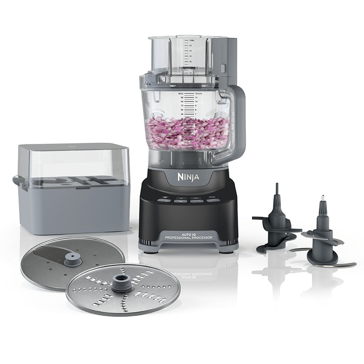 Professional XL 12-Cup Food Processor with Storage Box