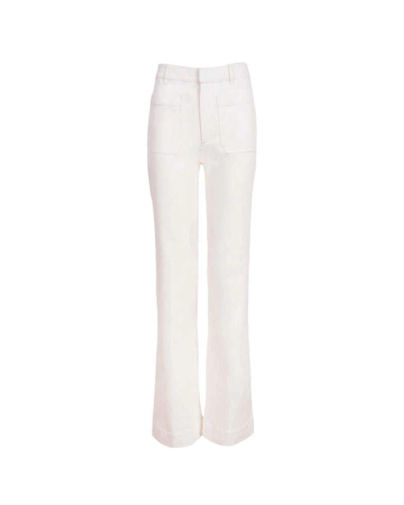 Nicole Pant in Chalk