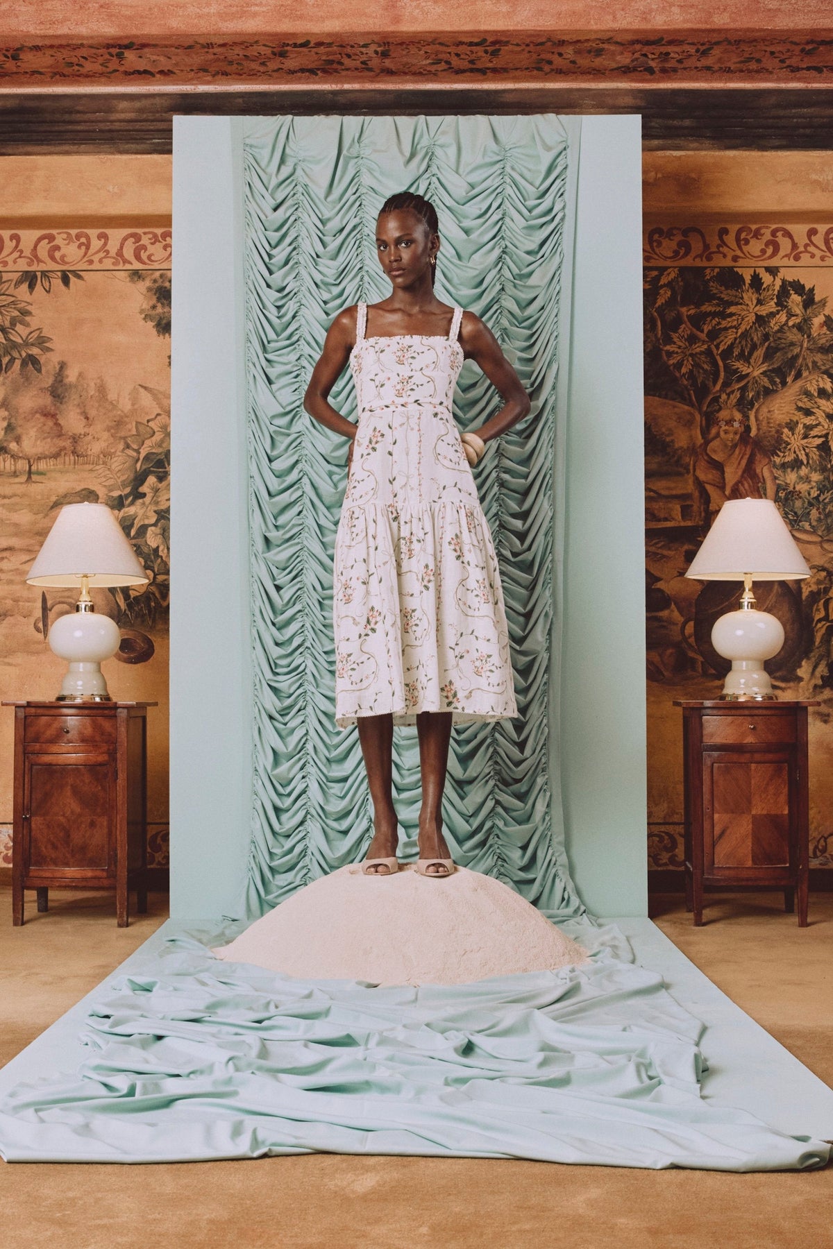 Níspero Navegante Midi Dress