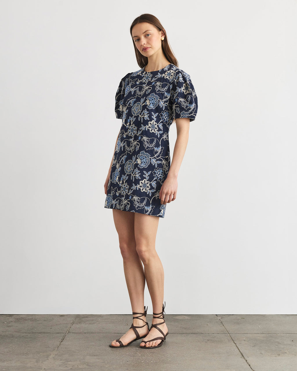Noah Dress in Maritime Blue Multi
