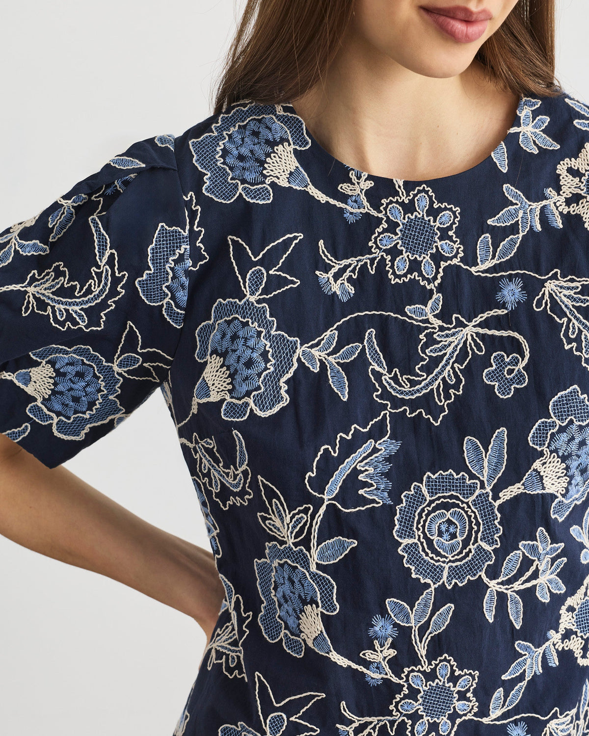 Noah Dress in Maritime Blue Multi