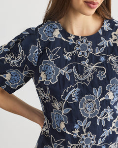 Noah Dress in Maritime Blue Multi