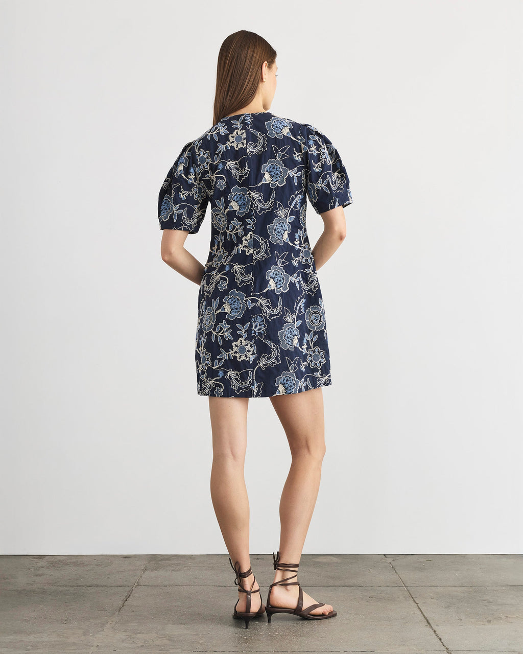 Noah Dress in Maritime Blue Multi