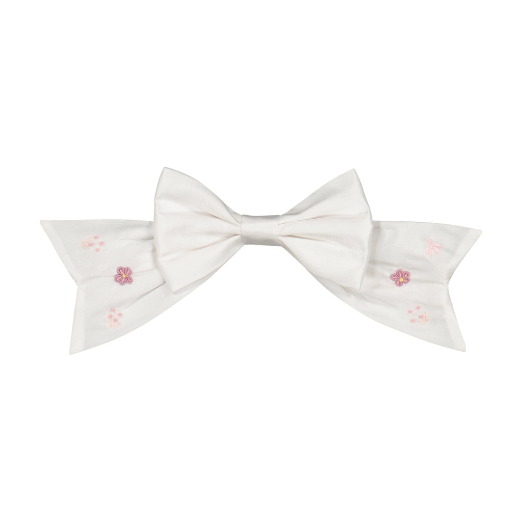 Aurelia White Hair Bow