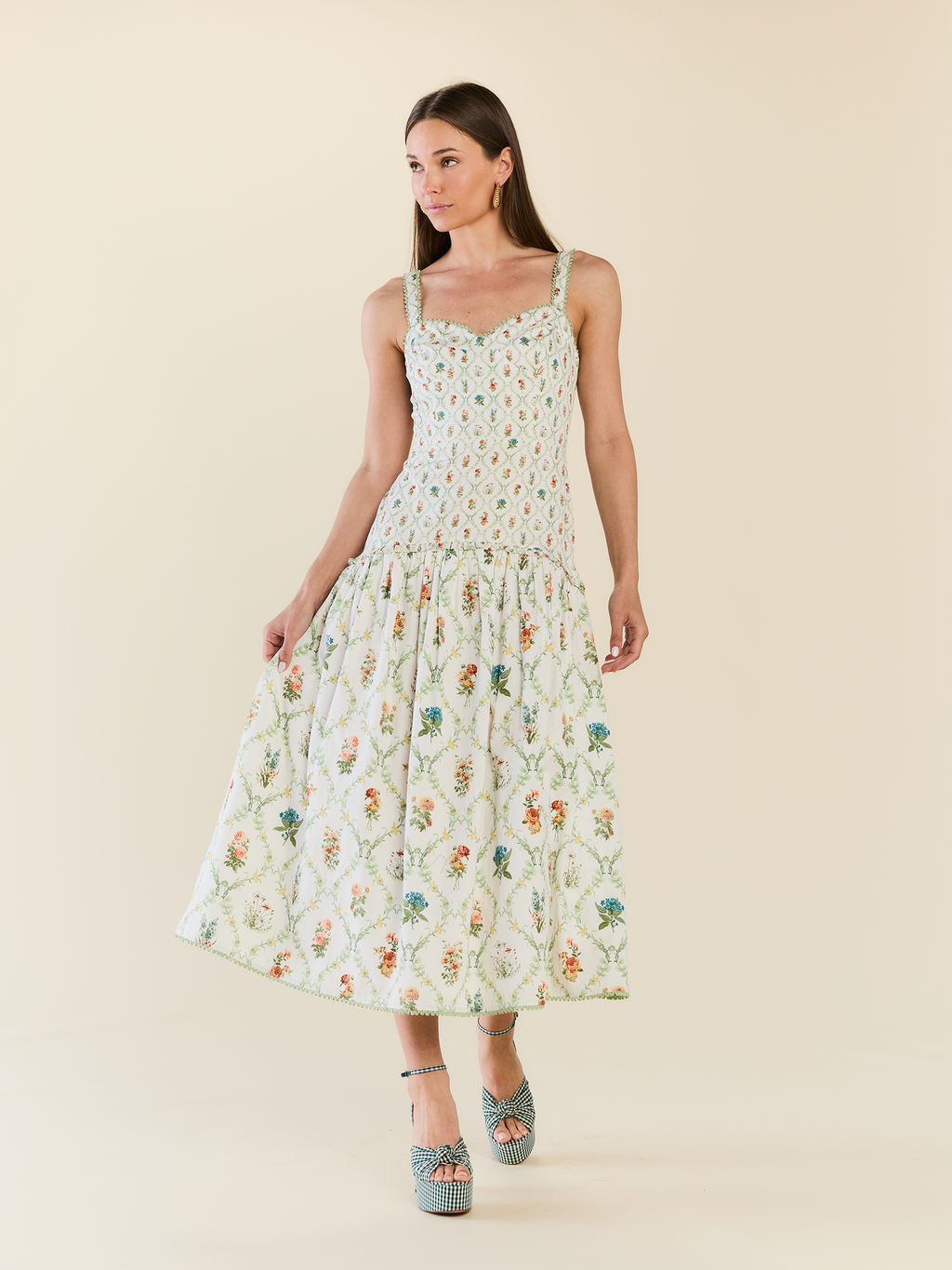 Lydia Dress x Sadie Loving in Blanc Bouquet