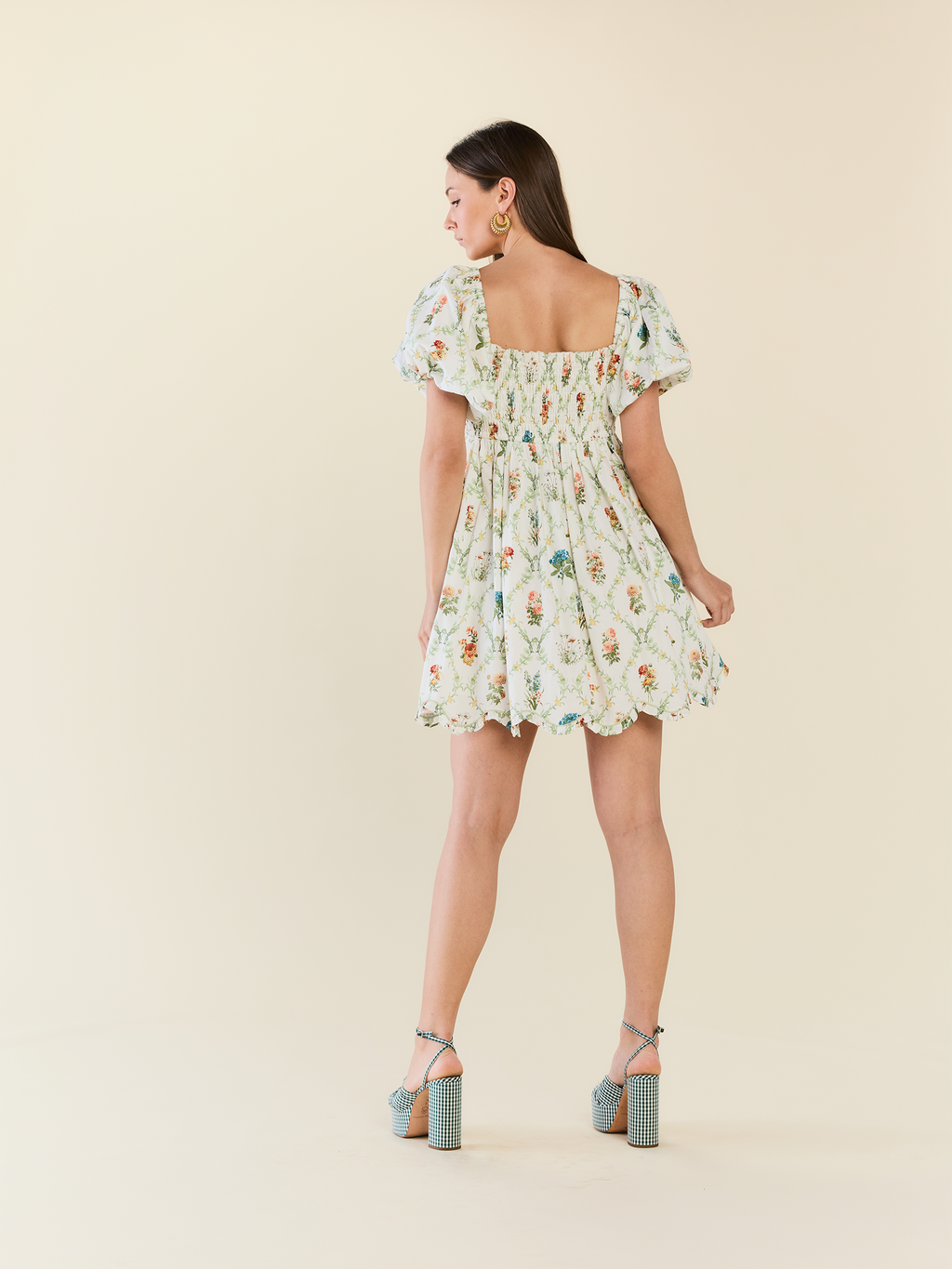Dawn Mini Dress x Sadie Loving in Blanc Bouquet