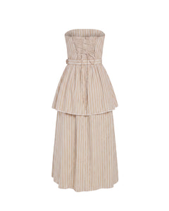 Daisy Dress x Sadie Loving in Sand Stripe